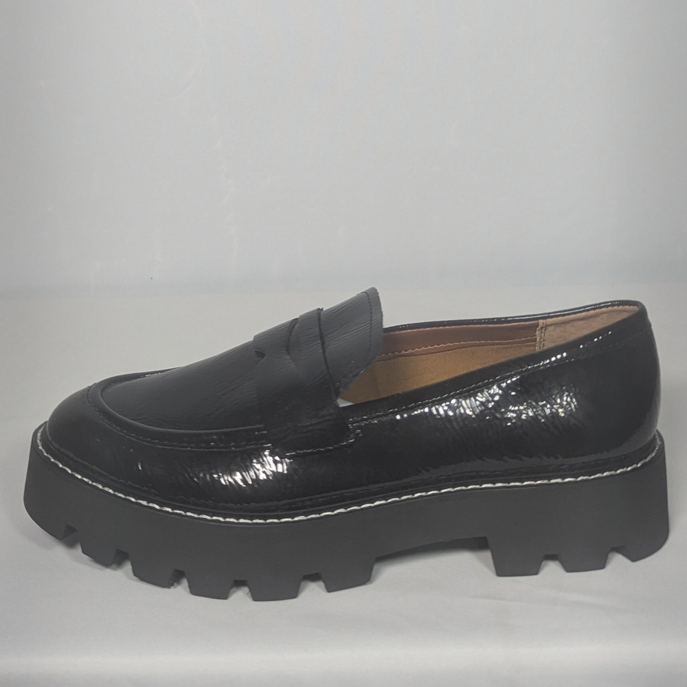 NEW Franco Sarto Women's Carolynn Loafer STUNNING Black Sz 9.5